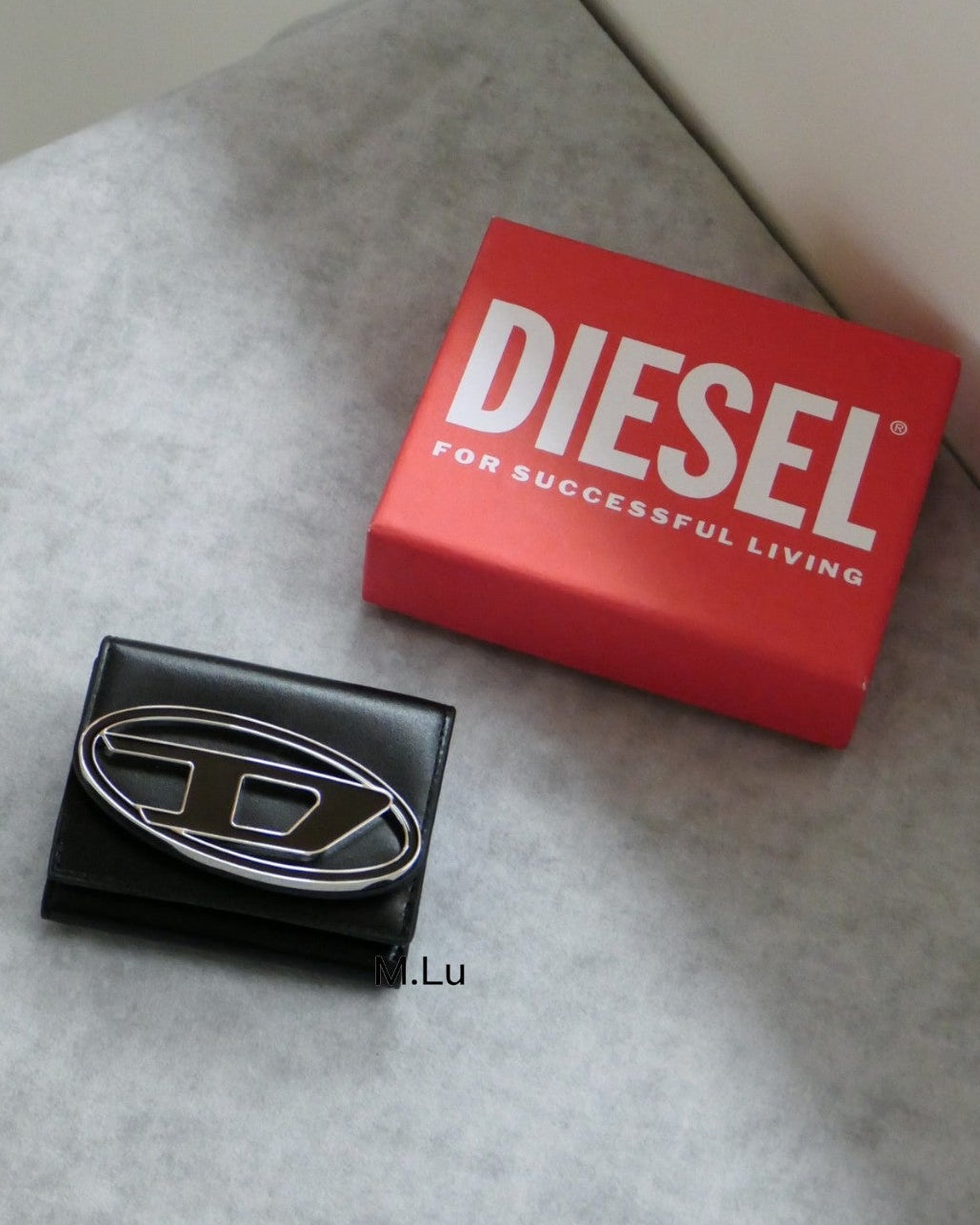 {M.Lu} Diesel Tri Fold Coin Xs Wallet