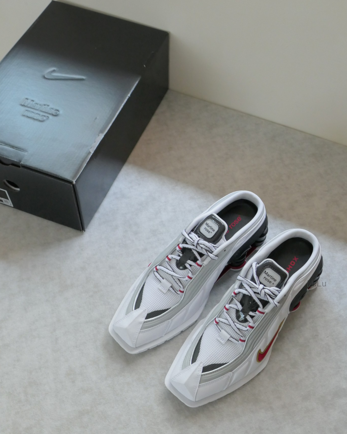 {M.Lu} Nike x Martine Rose Shox MR4 Mule