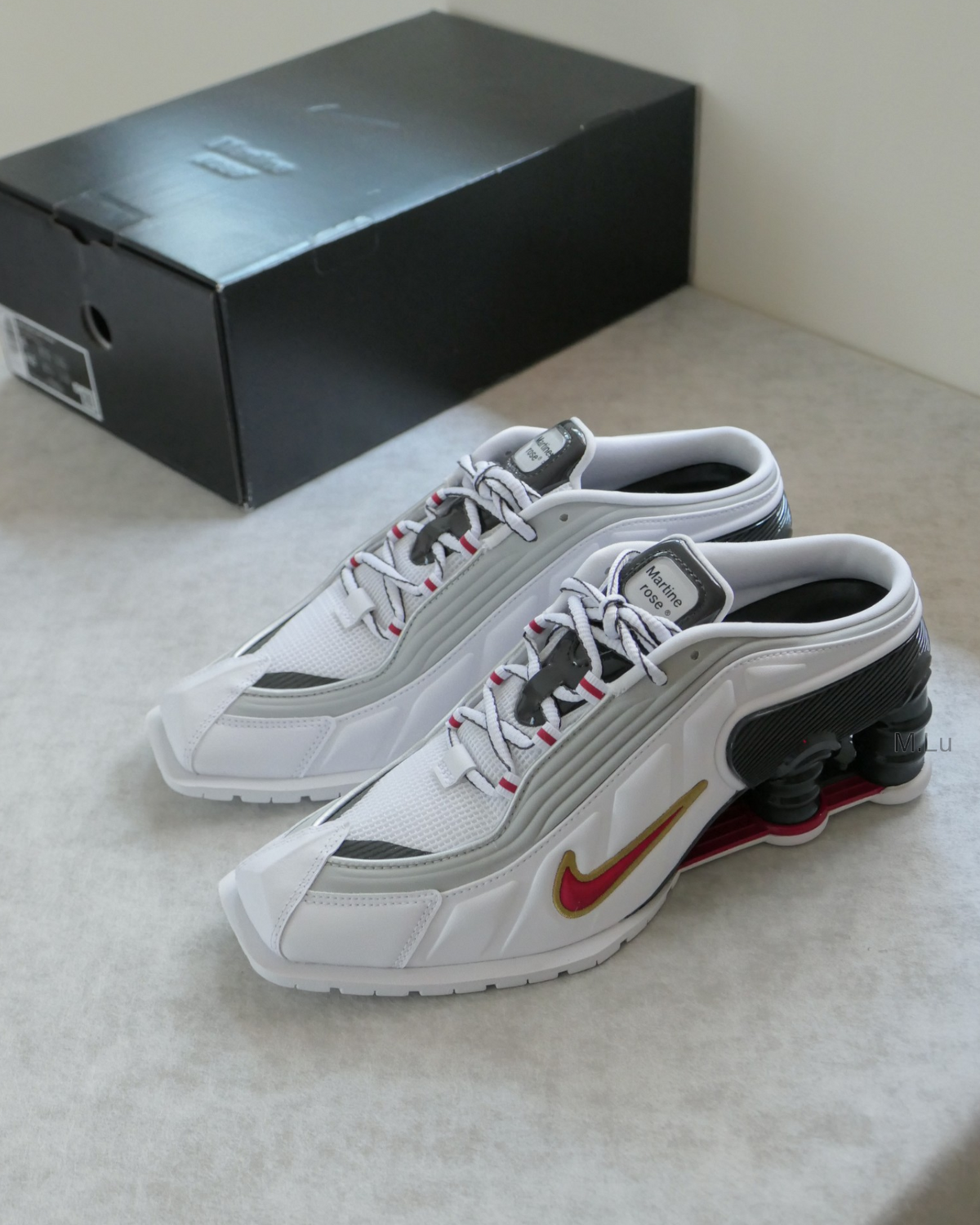 {M.Lu} Nike x Martine Rose Shox MR4 Mule