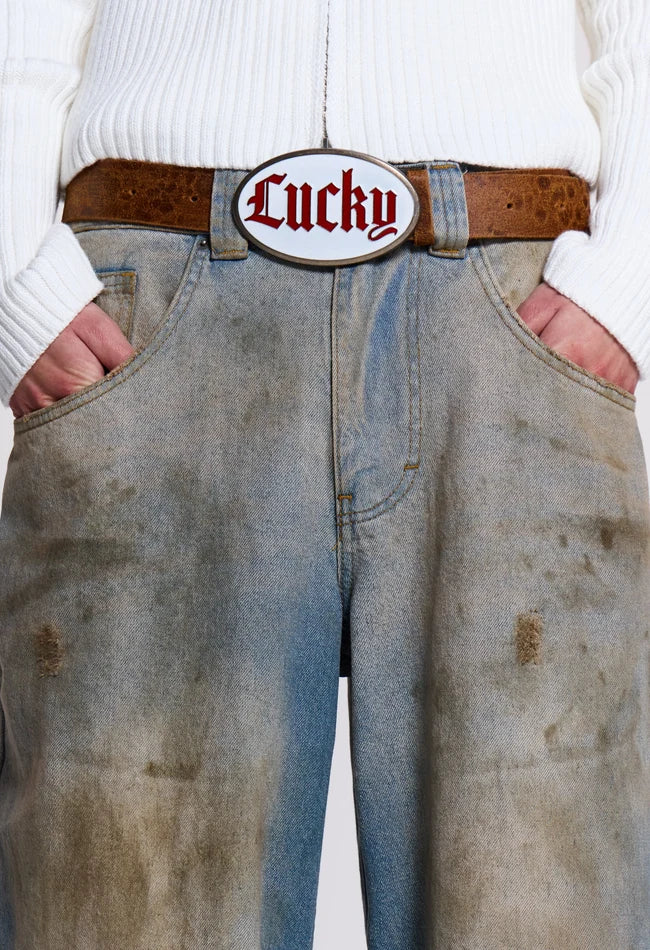 {M.Lu} Jaded London Mud Wash Jeans