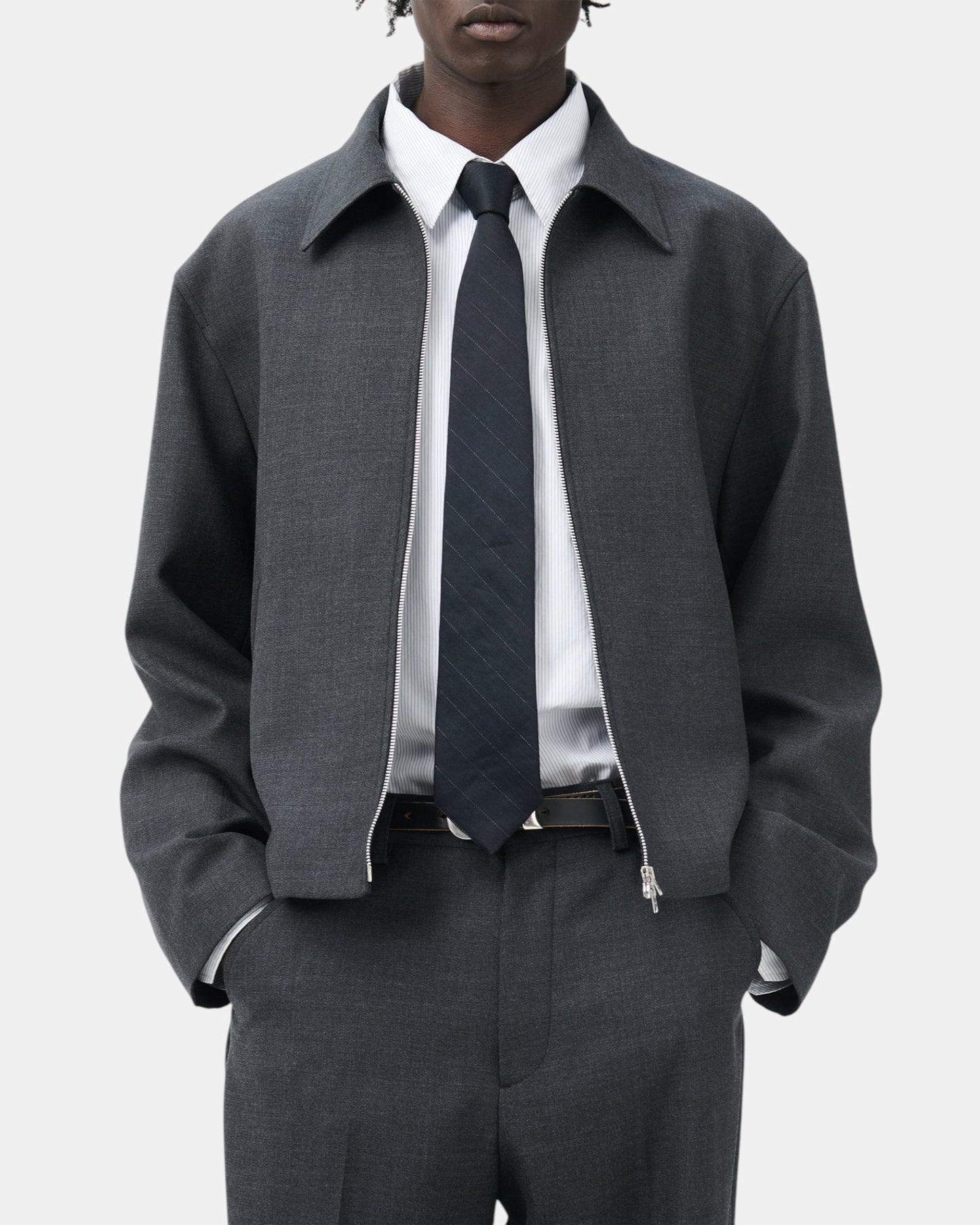 {M.Lu} Our Legacy Pinstripe Tie