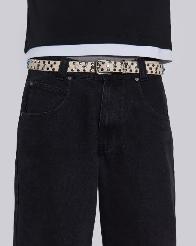{M.Lu} Jaded London Stud Belt
