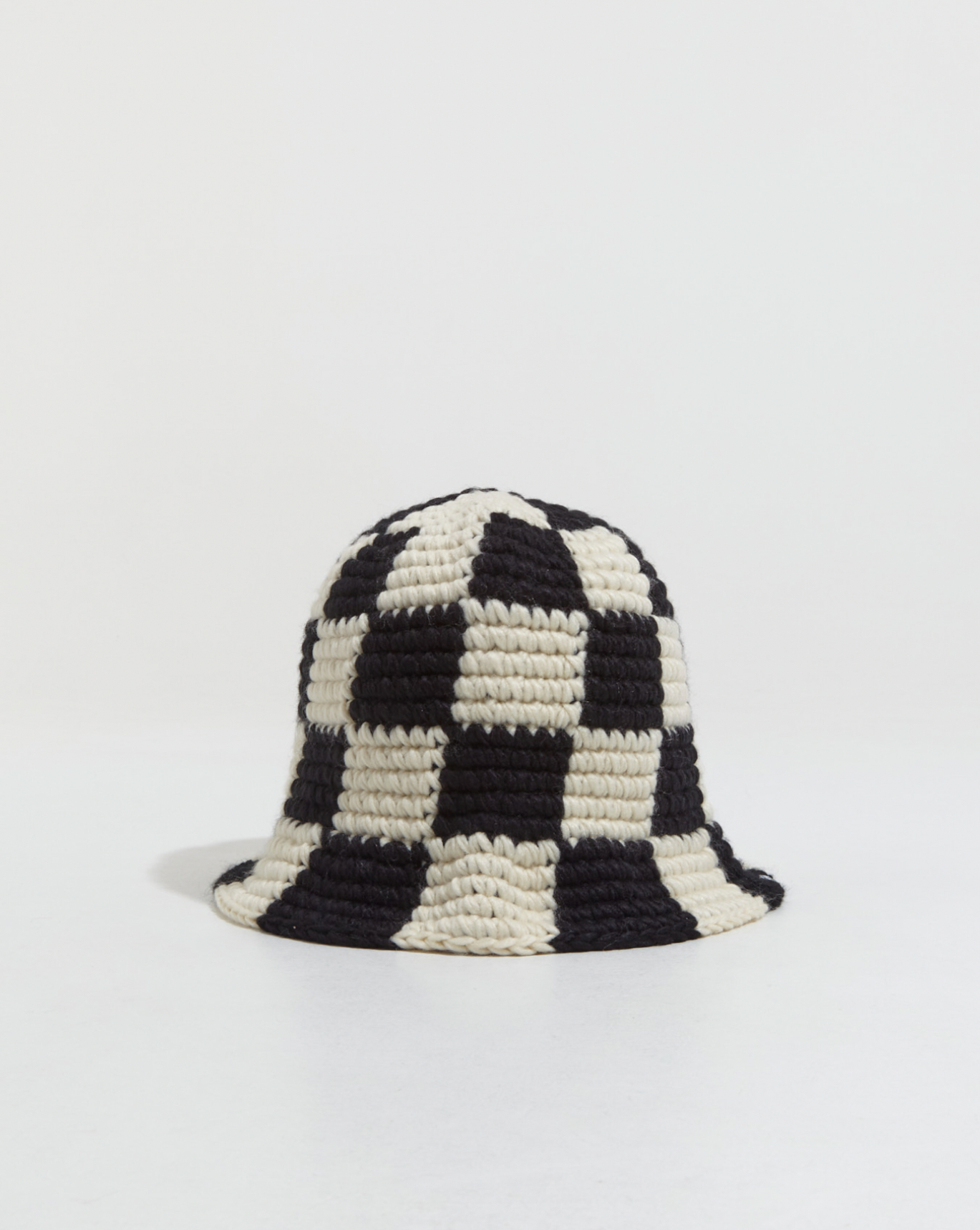 {M.Lu} Stüssy Checker Knit Bucket Hat