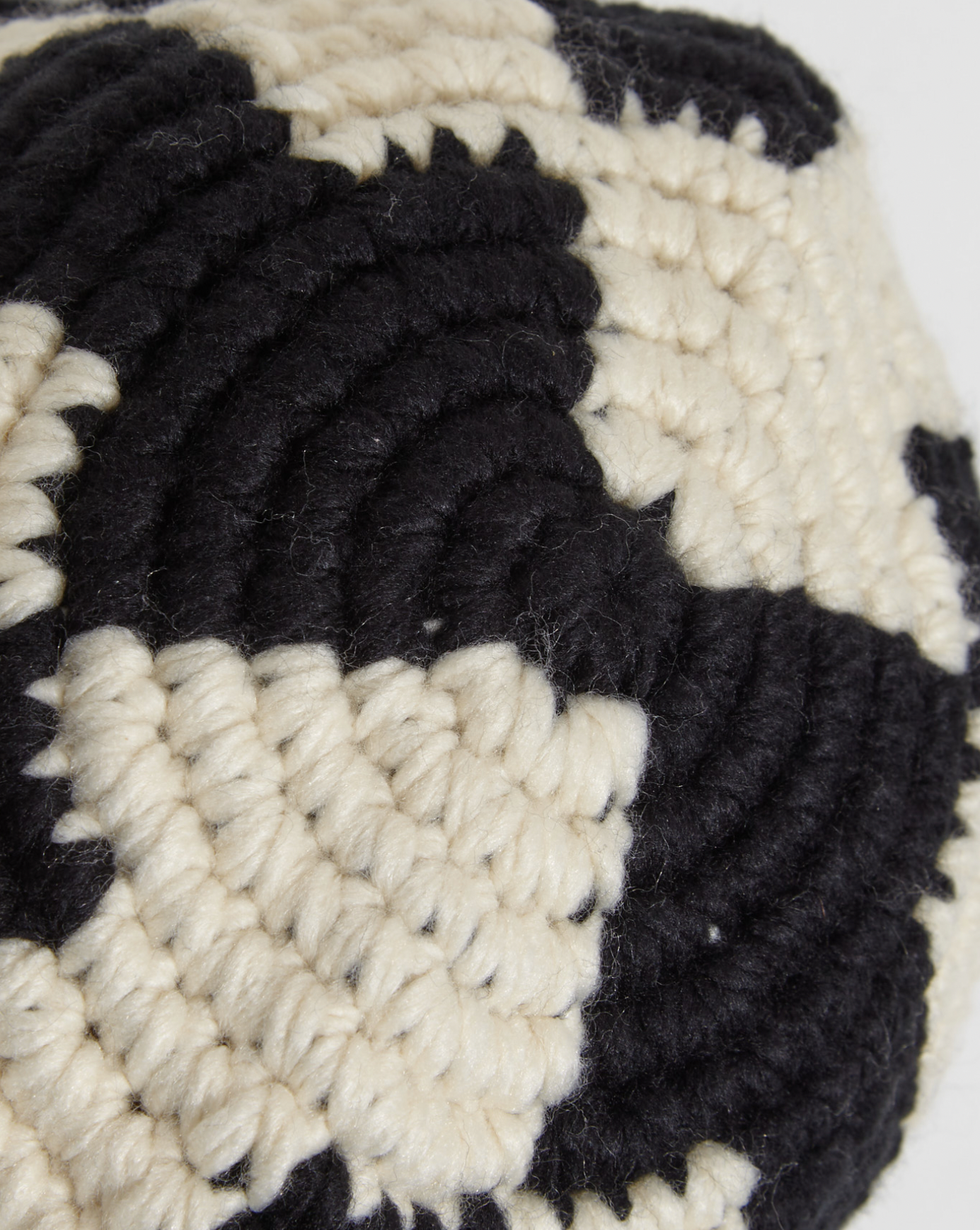 {M.Lu} Stüssy Checker Knit Bucket Hat