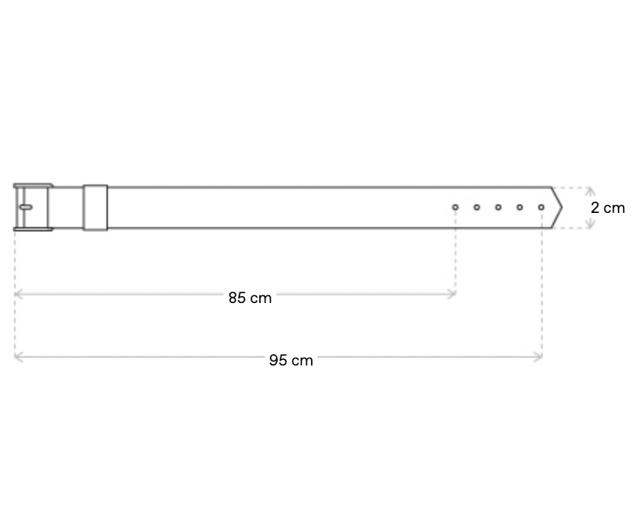 {M.Lu} Our Legacy 2cm Speed Belt