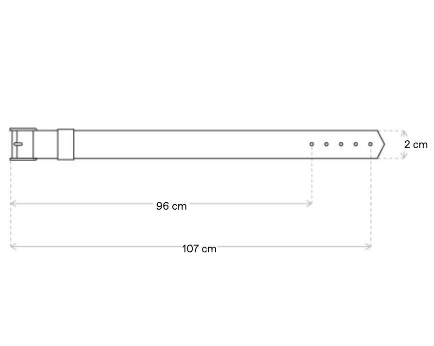 {M.Lu} Our Legacy 2cm Speed Belt