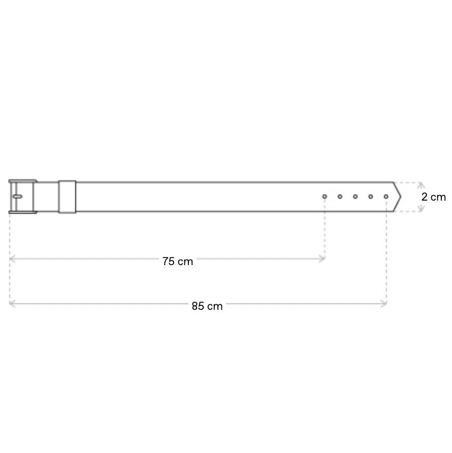 {M.Lu} Our Legacy 2cm Speed Belt