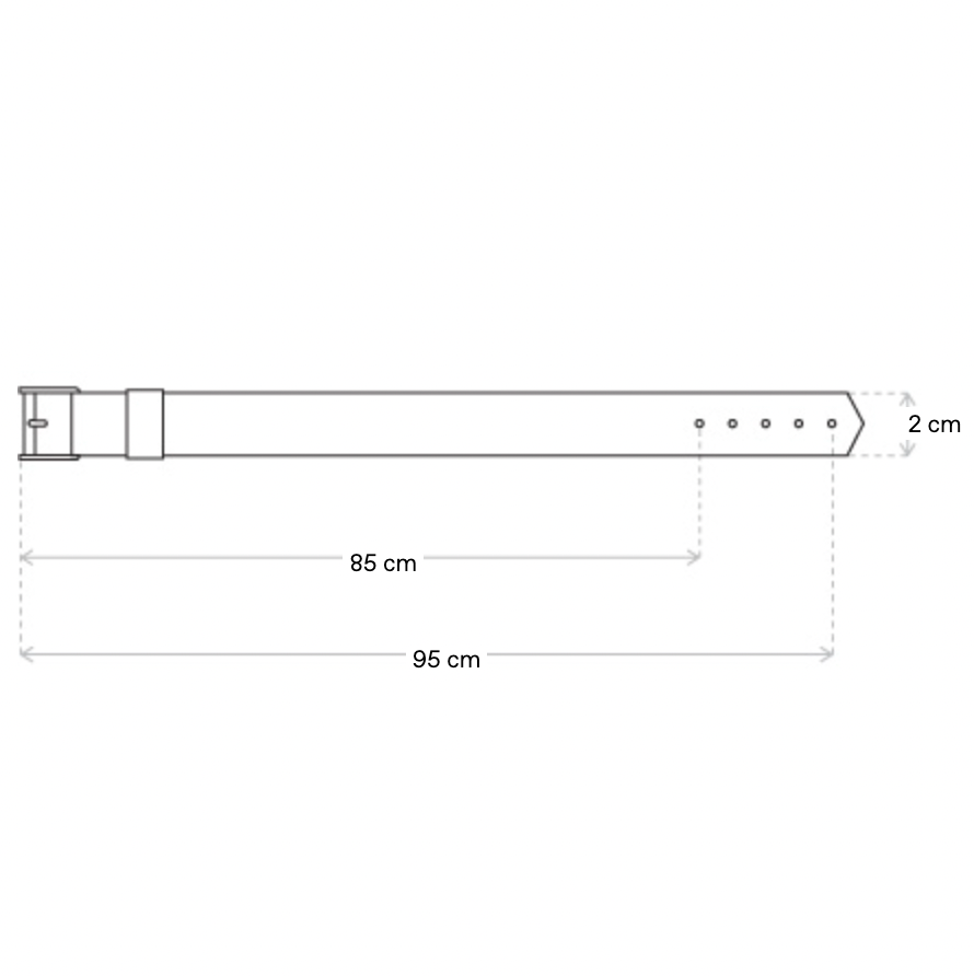 {M.Lu} Our Legacy 2cm Speed Belt