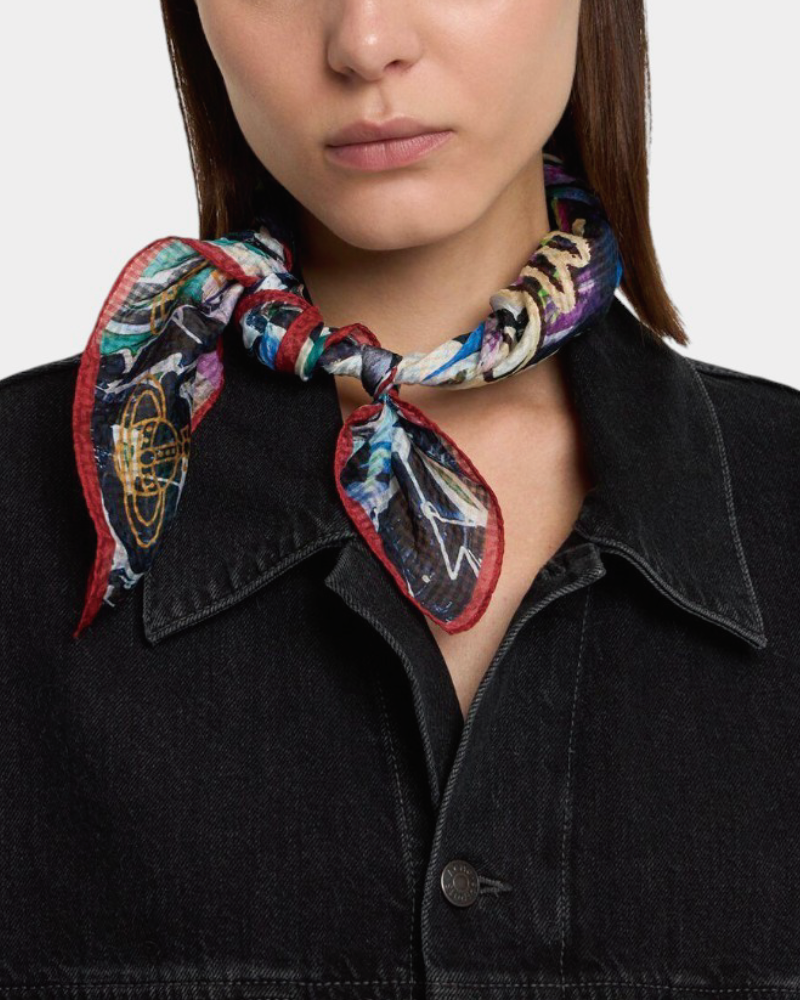 {M.Lu} Vivienne Westwood Silk Bandana