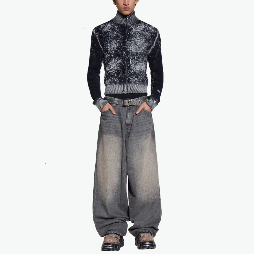 {M.Lu} Jaded London Dyed Lucid Zip Knit