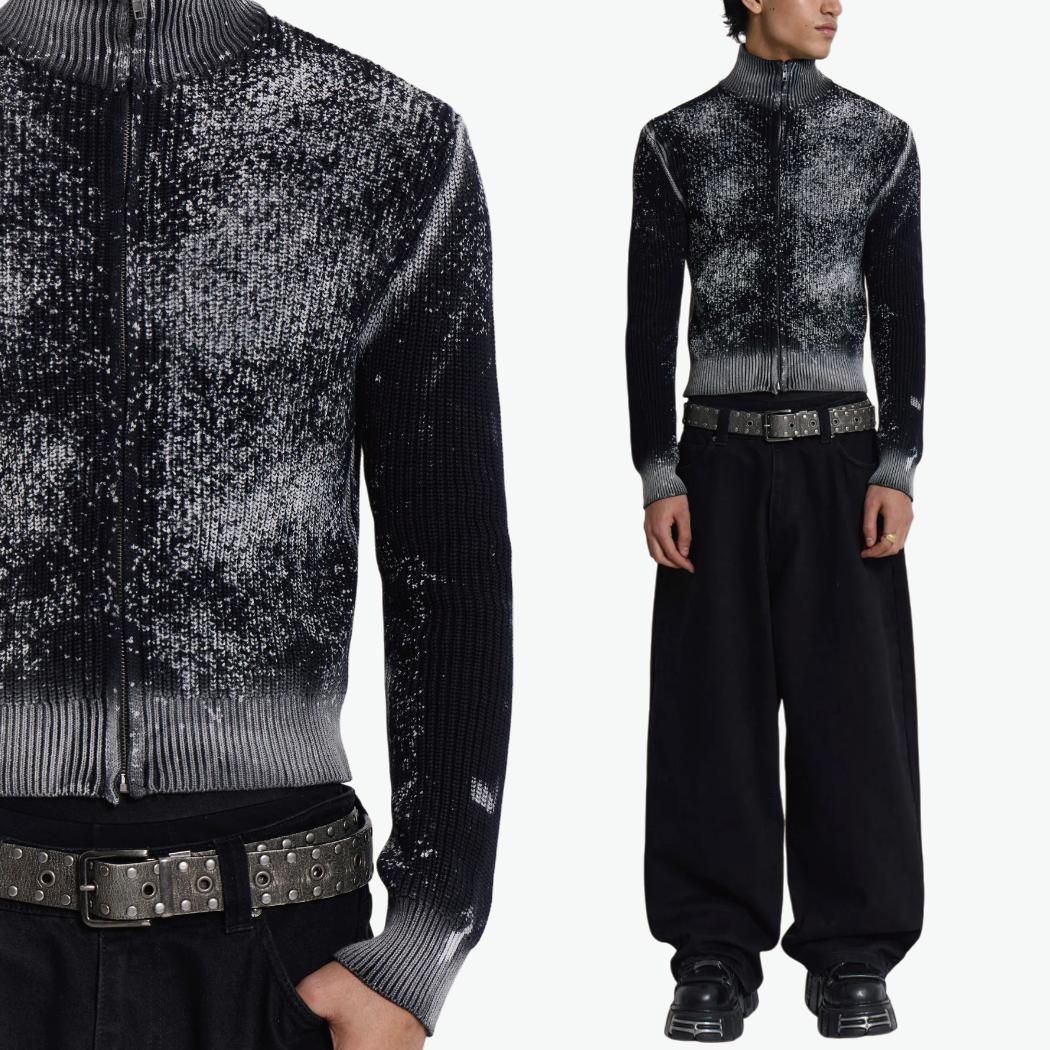 {M.Lu} Jaded London Dyed Lucid Zip Knit