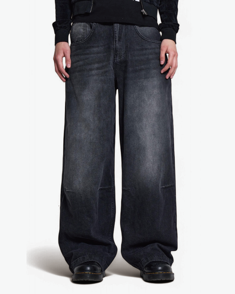 {M.Lu} Jaded London Washed Black Jeans