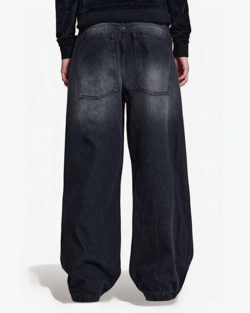 {M.Lu} Jaded London Washed Black Jeans