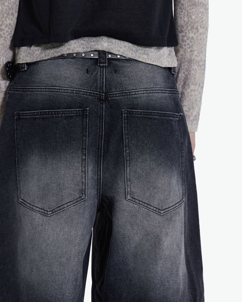 {M.Lu} Jaded London Washed Black Jeans