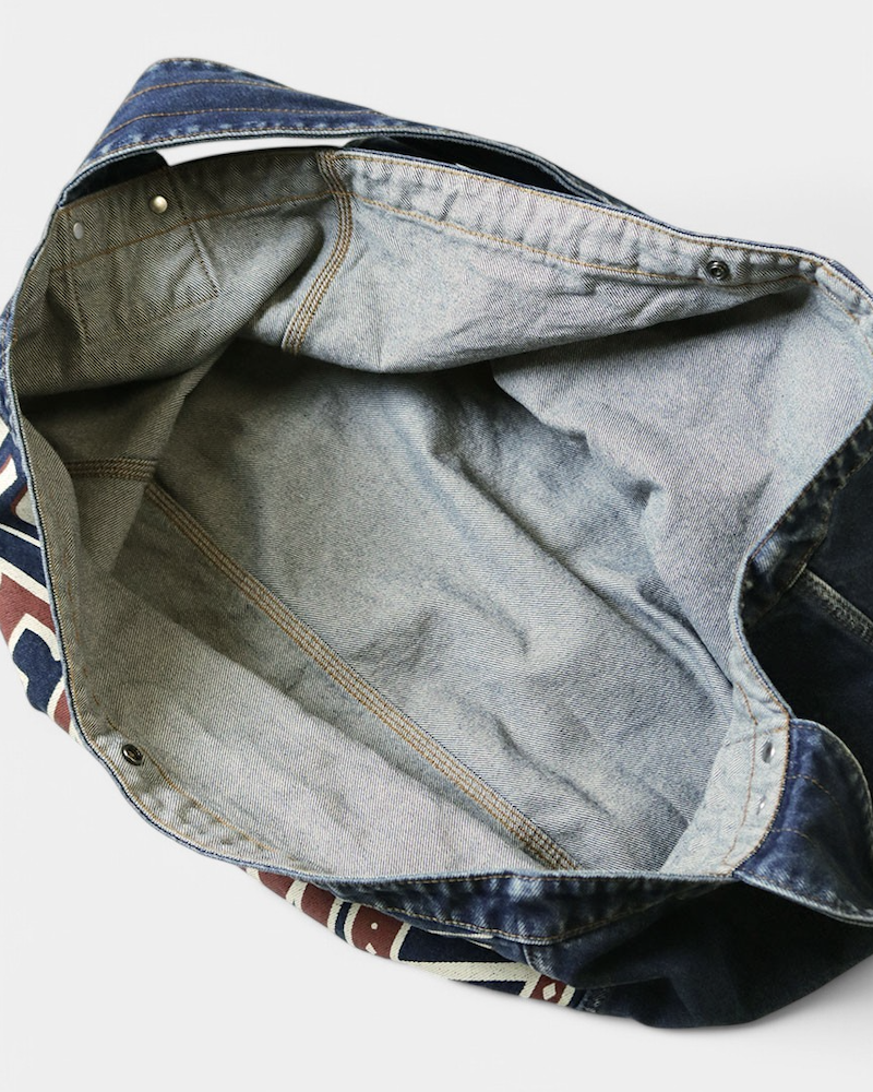 {M.Lu} Kapital 13oz Denim News Paper Bag