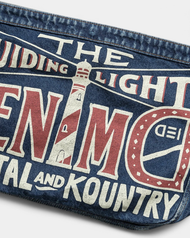 {M.Lu} Kapital 13oz Denim News Paper Bag