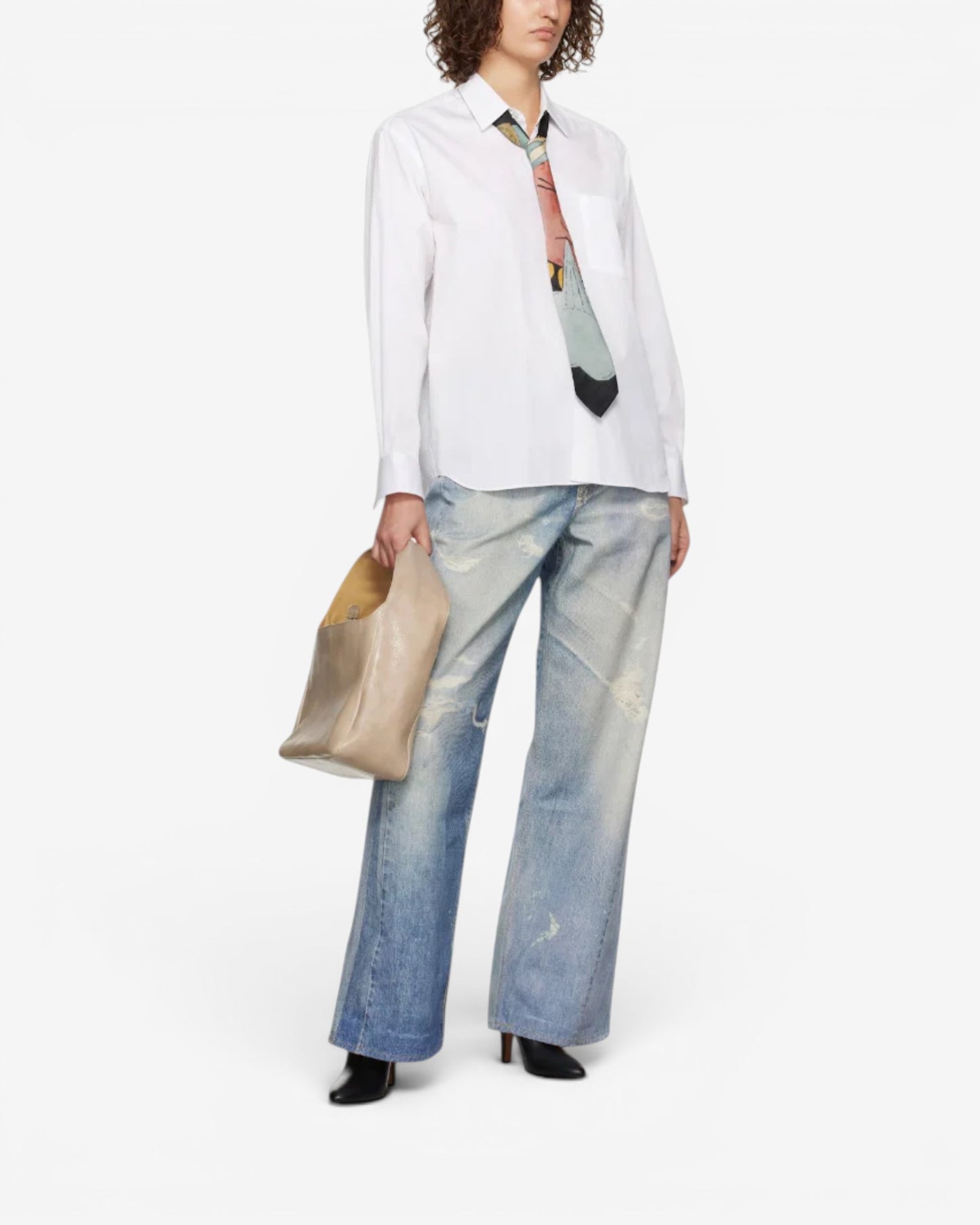 {M.Lu} Our Legacy Silk Blend Tie