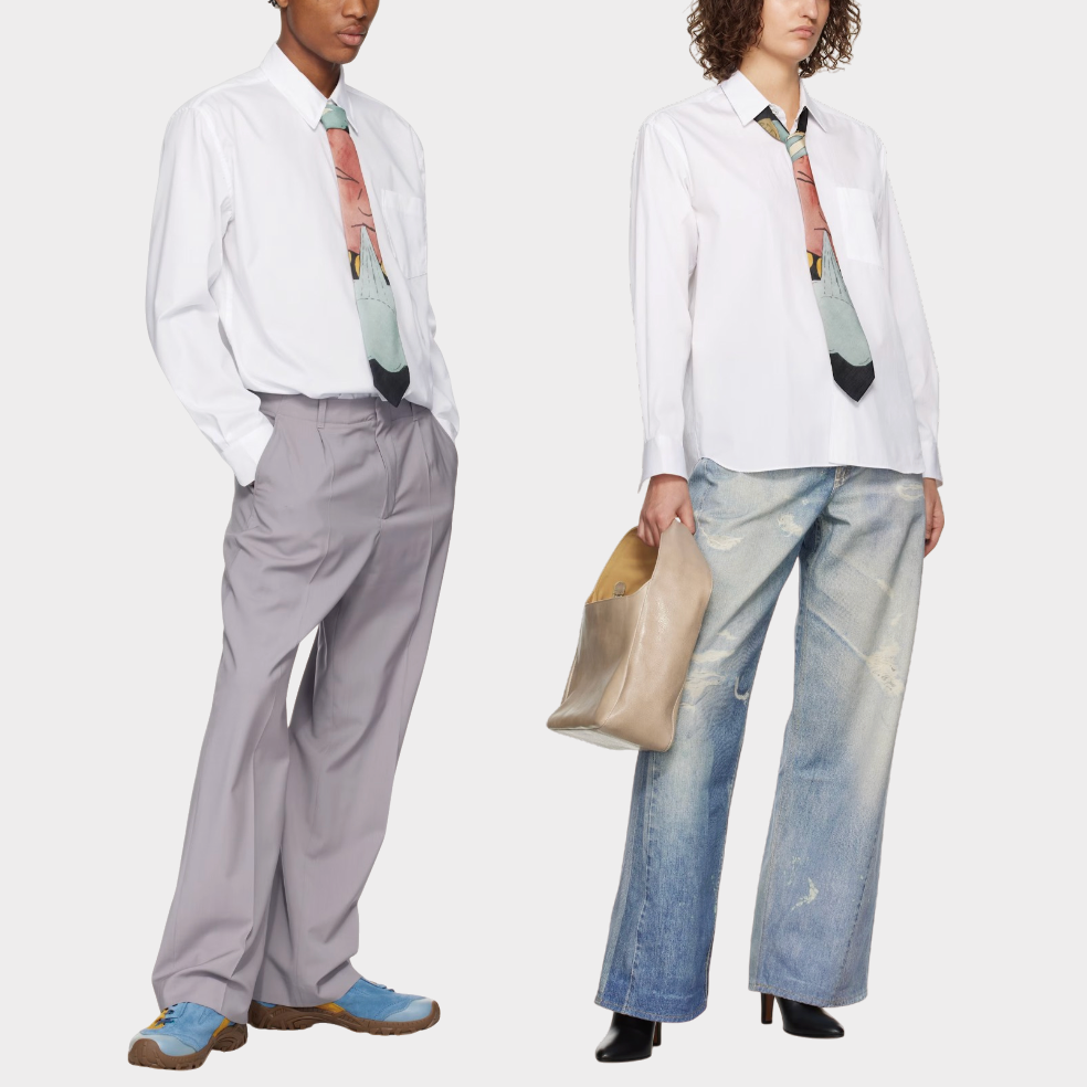 {M.Lu} Our Legacy Silk Blend Tie
