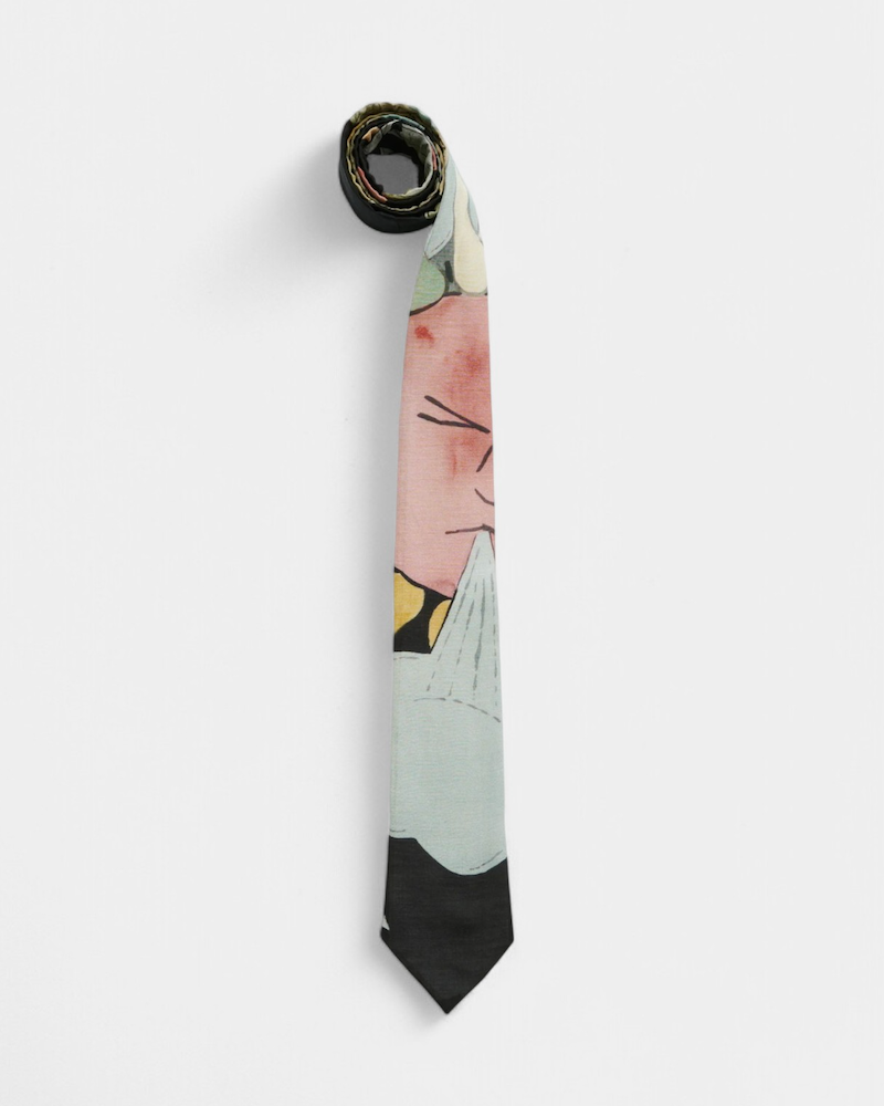 {M.Lu} Our Legacy Silk Blend Tie