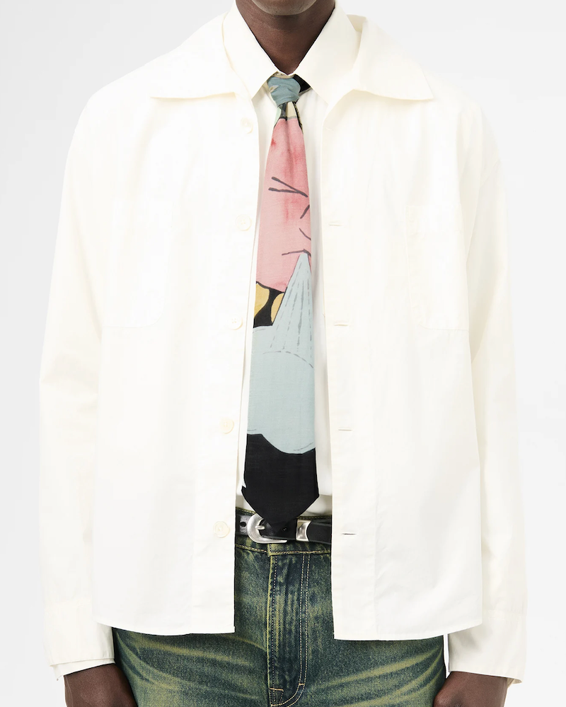 {M.Lu} Our Legacy Silk Blend Tie
