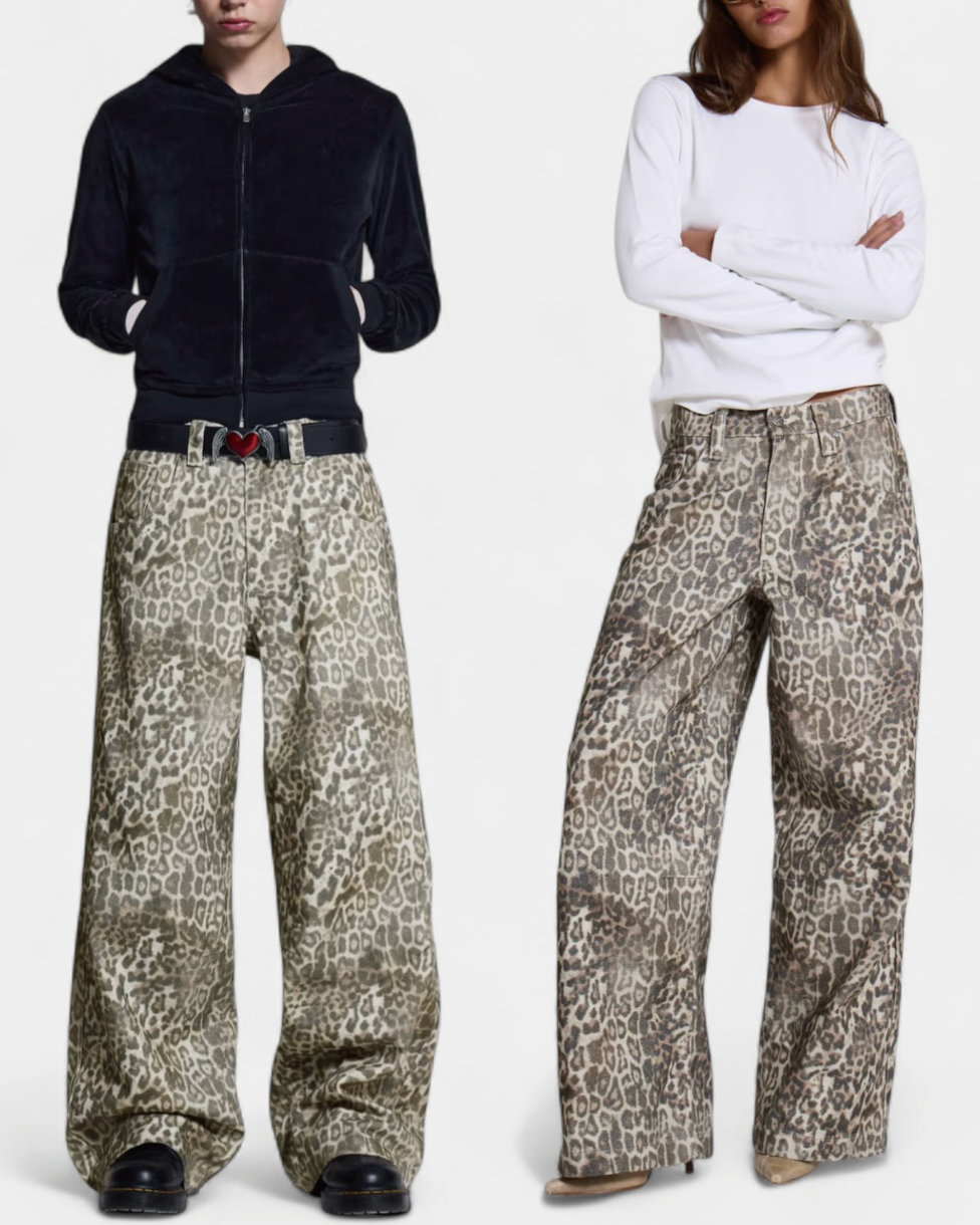 {M.Lu} Jaded London Leopard Print Jeans