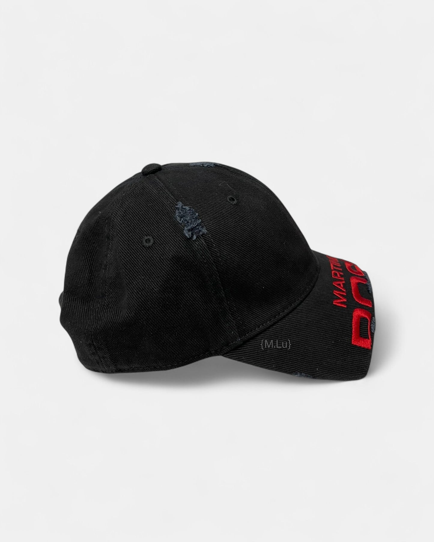 {M.Lu} Martine Rose Cut Peak Cap