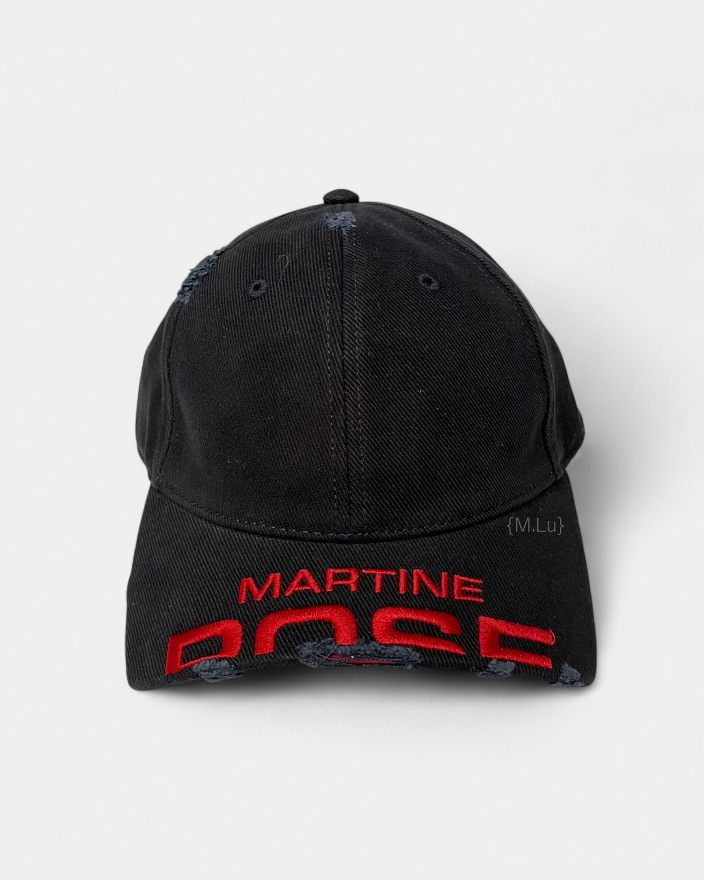 {M.Lu} Martine Rose Cut Peak Cap
