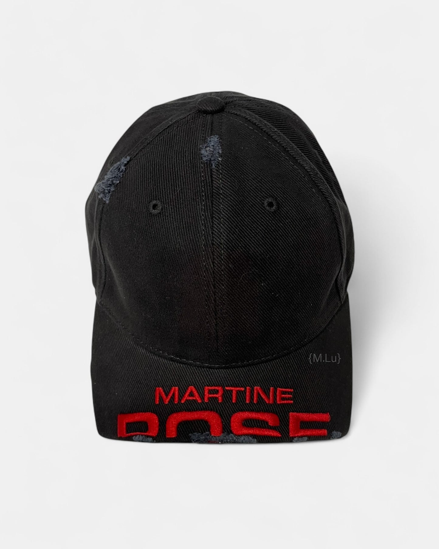 {M.Lu} Martine Rose Cut Peak Cap