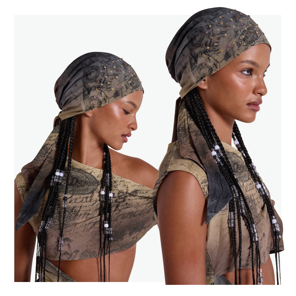 {M.Lu} Jaded London Studded Headscarf
