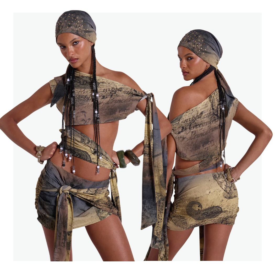 {M.Lu} Jaded London Studded Headscarf