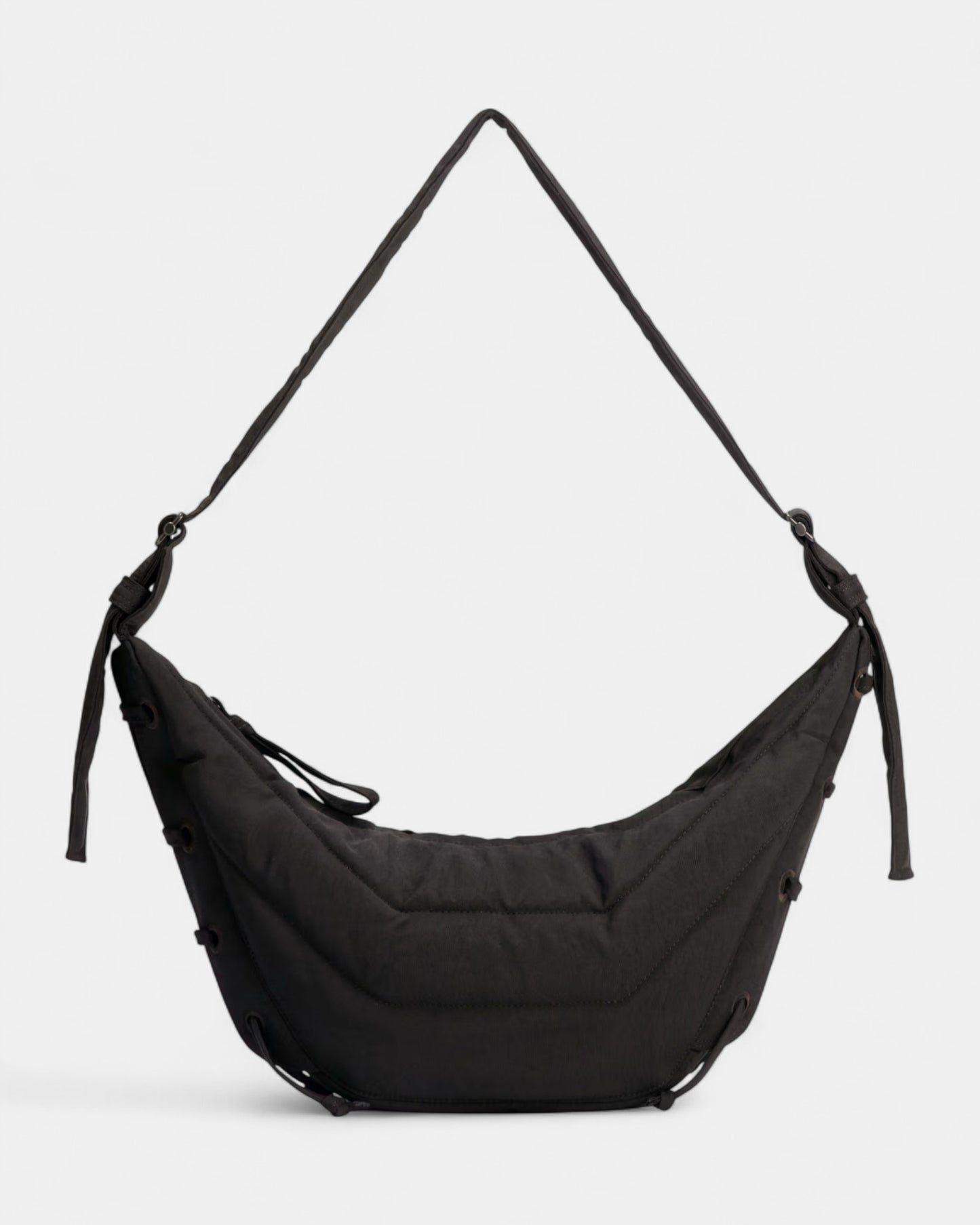 {M.Lu} Lemaire Small Soft Game Bag Dark Chocolate