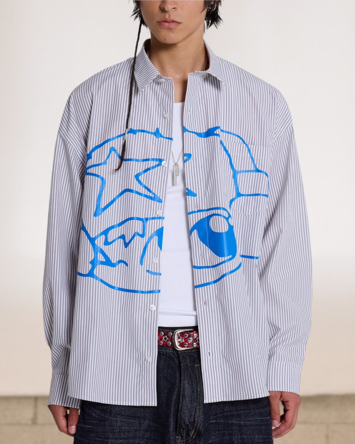 {M.Lu} Jaded London Stripe Shirt