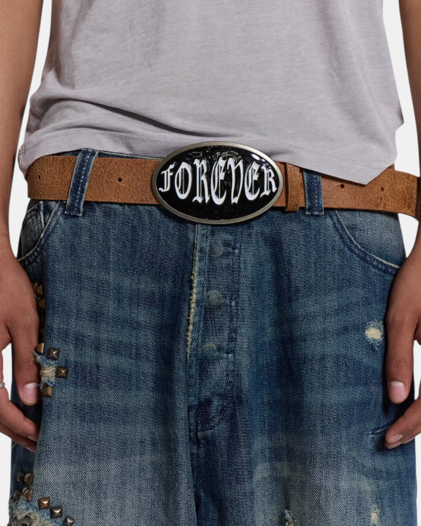 {M.Lu} Jaded London Leather Belt