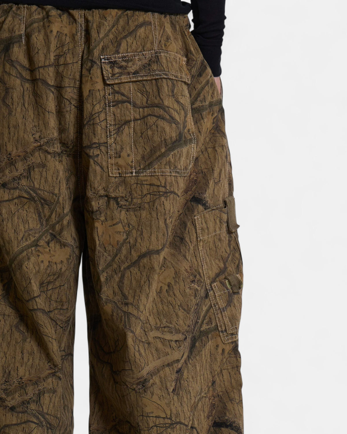 {M.Lu} Jaded London Forest Camo Parachute Pants