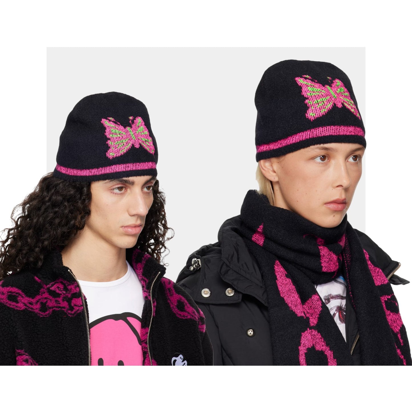 {M.Lu} Chopova Lowena Cyber Butterfly Beanie