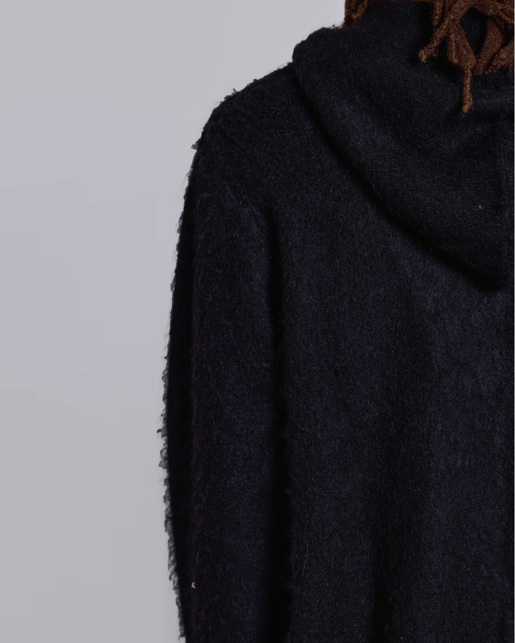 {M.Lu} Jaded London Mohair Zip-Up Hoodie