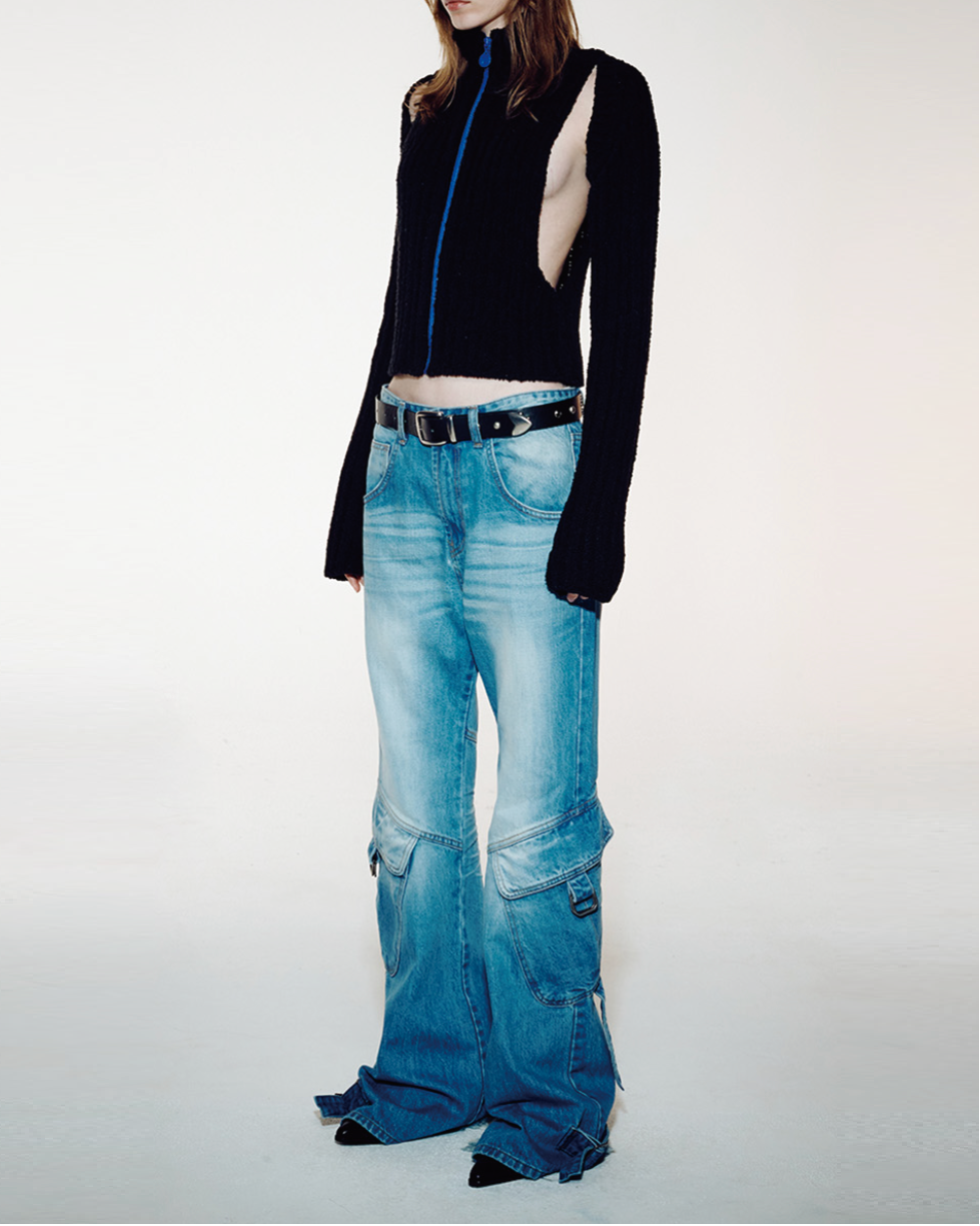 {M.Lu} Open YY Stud Western Belt