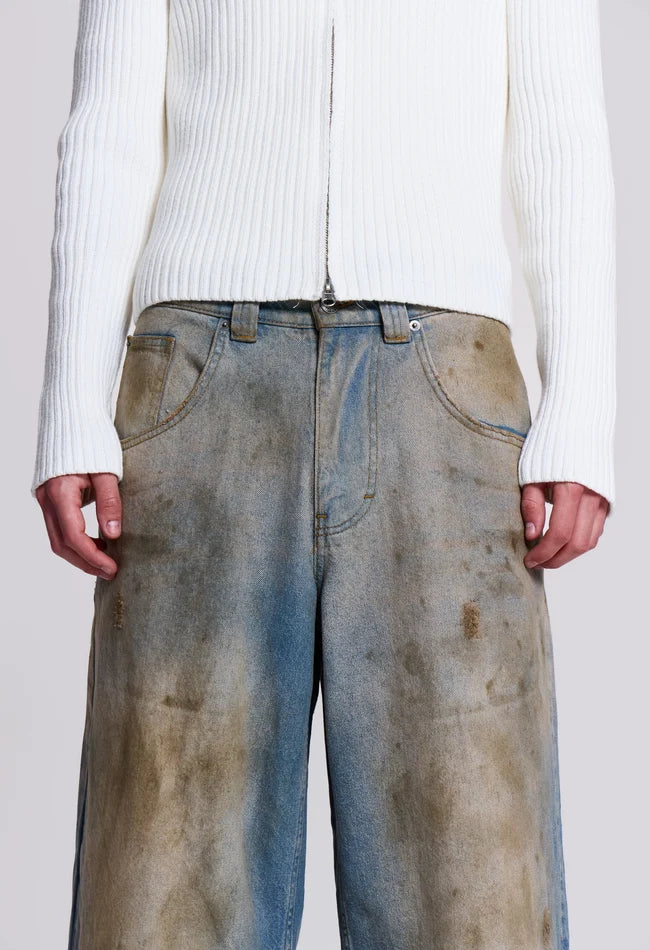{M.Lu} Jaded London Mud Wash Jeans