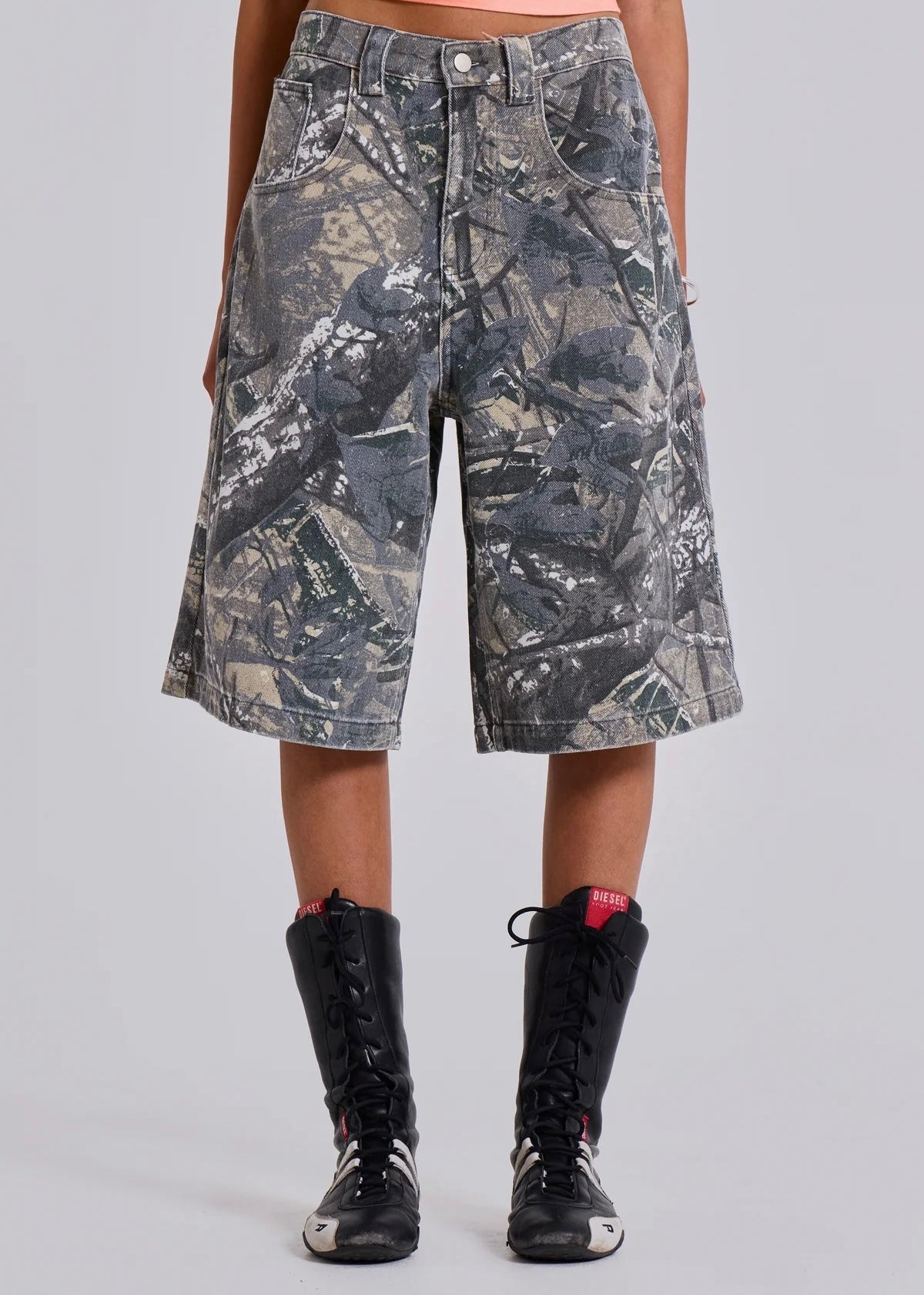 {M.Lu} Jaded London Camo Shorts