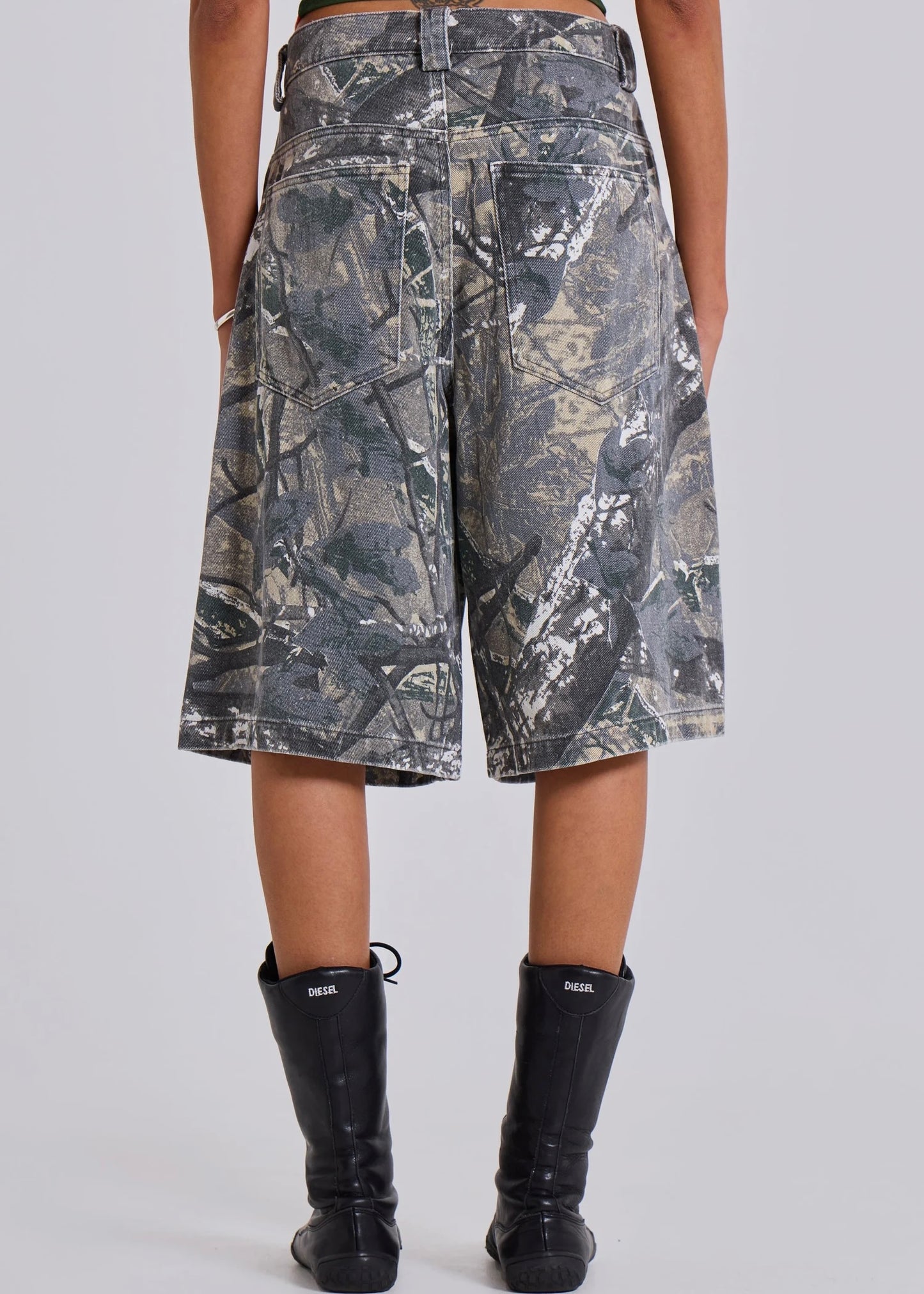 {M.Lu} Jaded London Camo Shorts