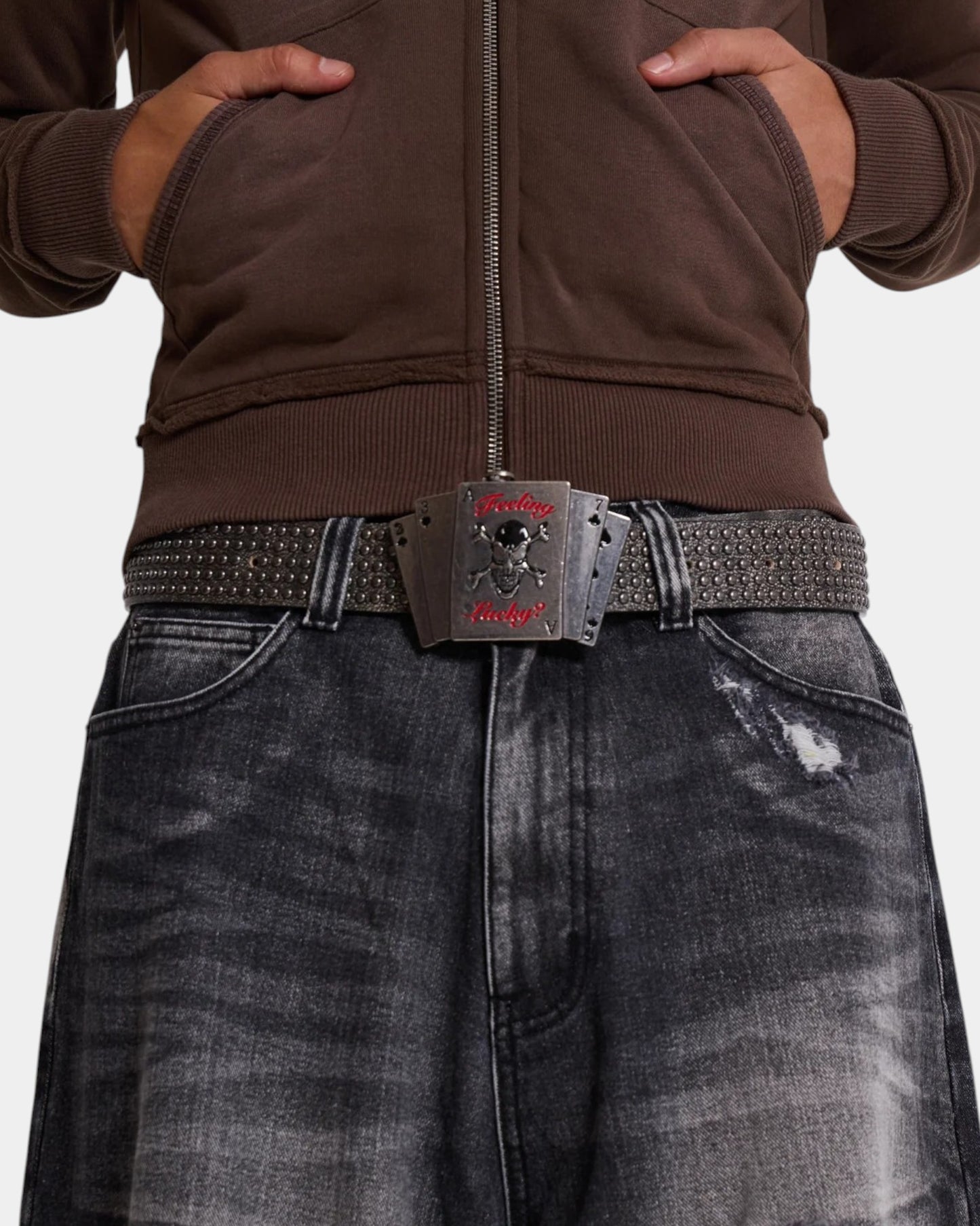 {M.Lu} Jaded London Stud Belt