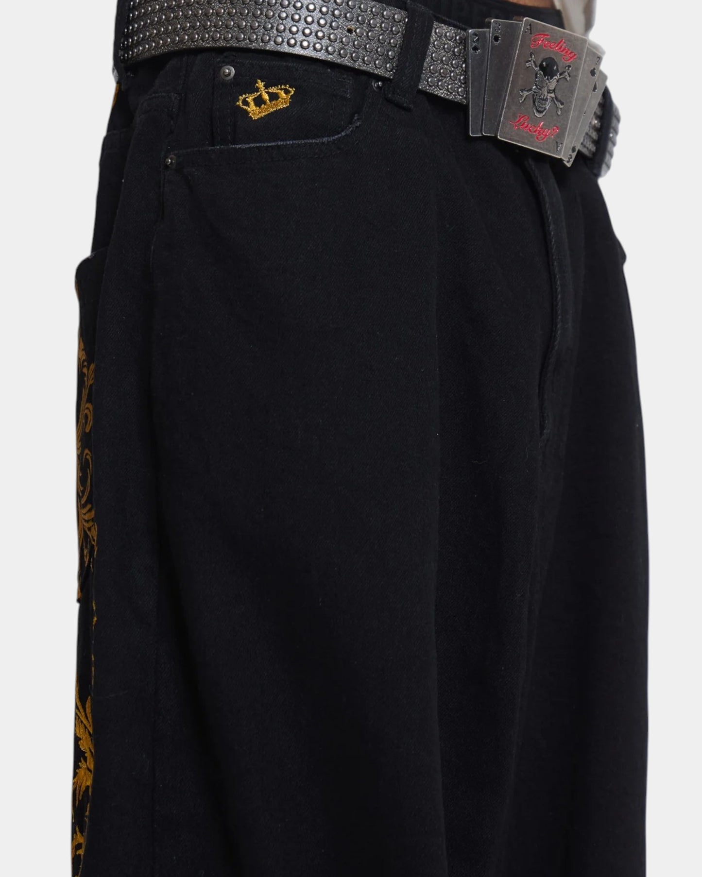 {M.Lu} Jaded London Stud Belt