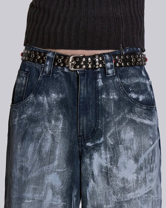 {M.Lu} Jaded London Stud Belt