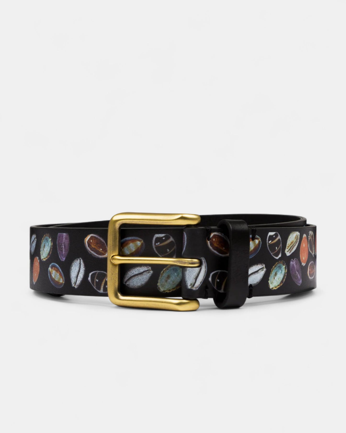 {M.Lu} Denim Tears Shell Leather Belt