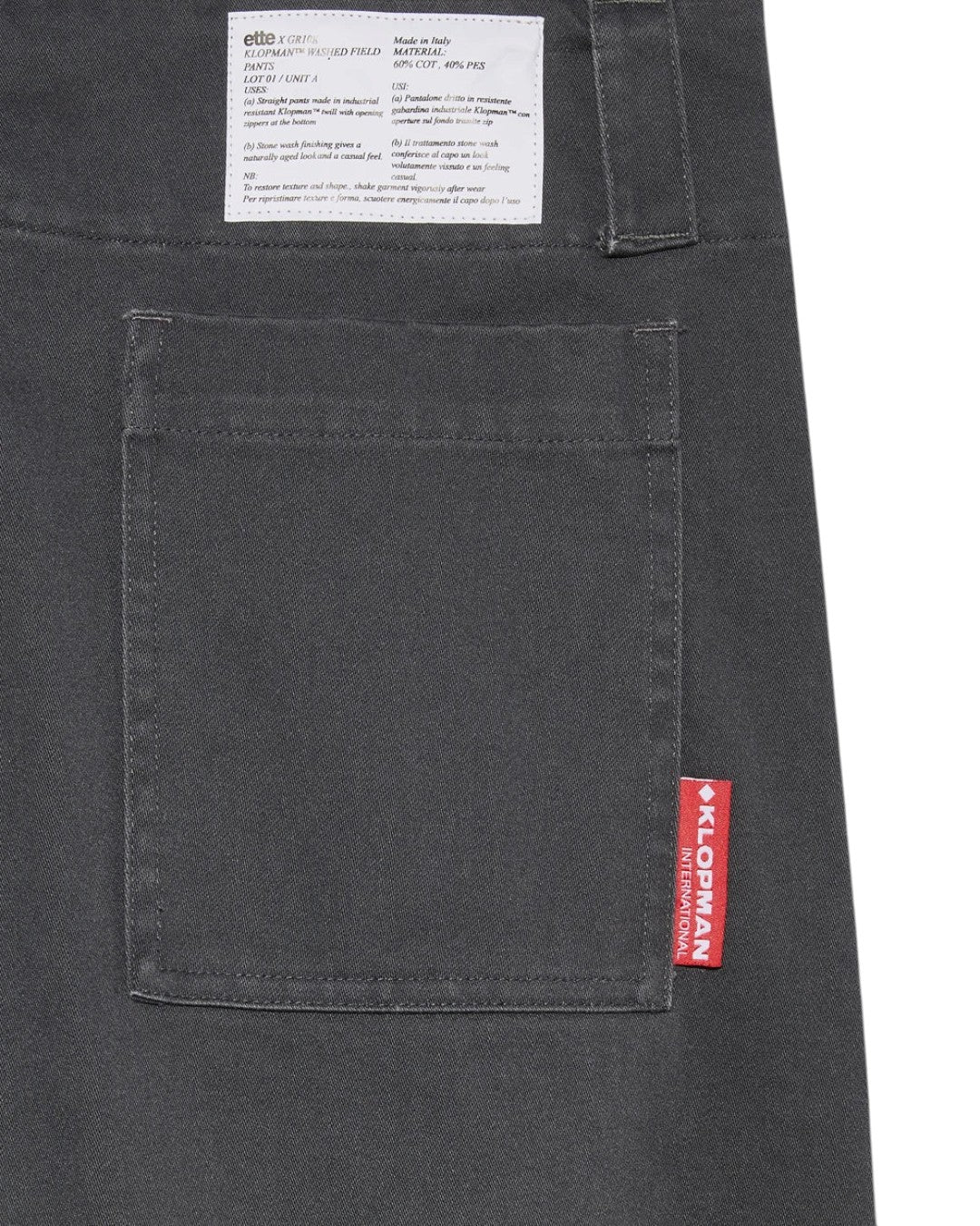 {M.Lu} GR10K X ETTE STONE WASHED WORKER FIELD TROUSERS