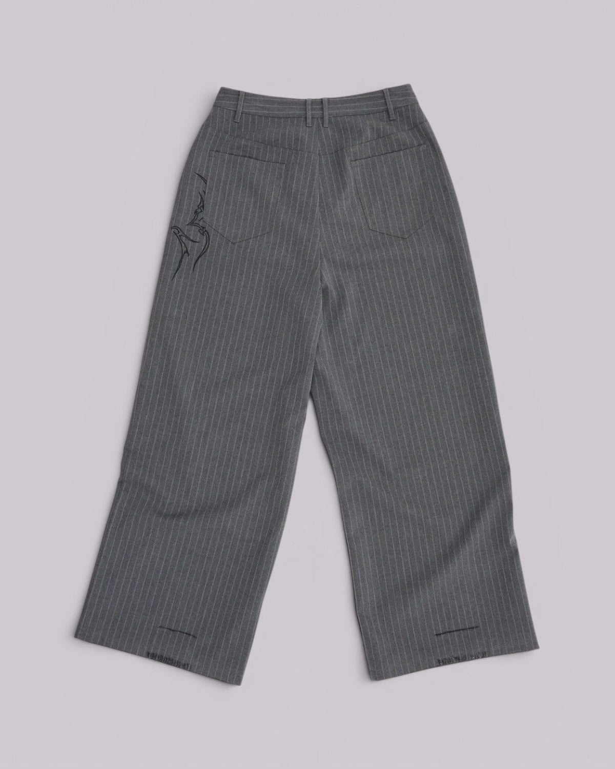 {M.Lu} Jaded London Tattoo Pinstripe Suit Pants