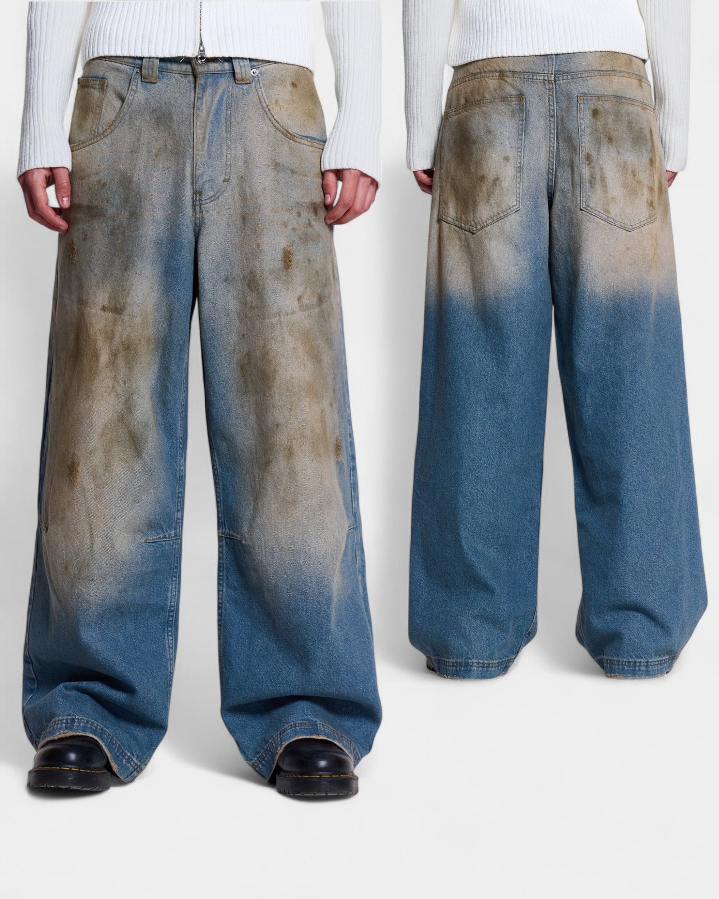 {M.Lu} Jaded London Mud Wash Jeans