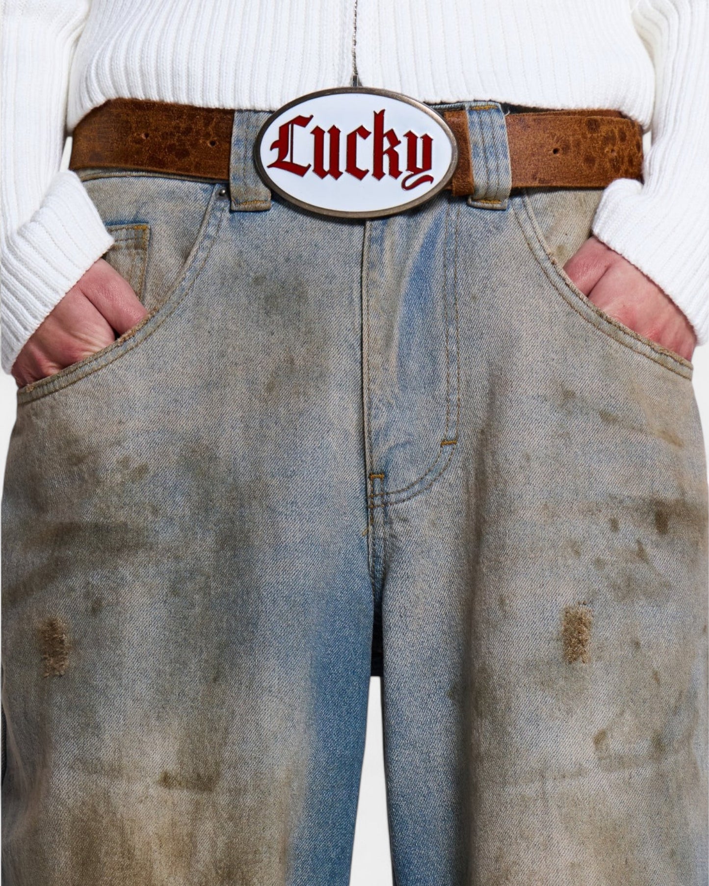 {M.Lu} Jaded London Mud Wash Jeans