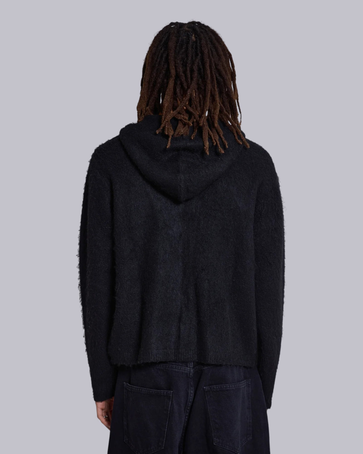 {M.Lu} Jaded London Mohair Zip-Up Hoodie
