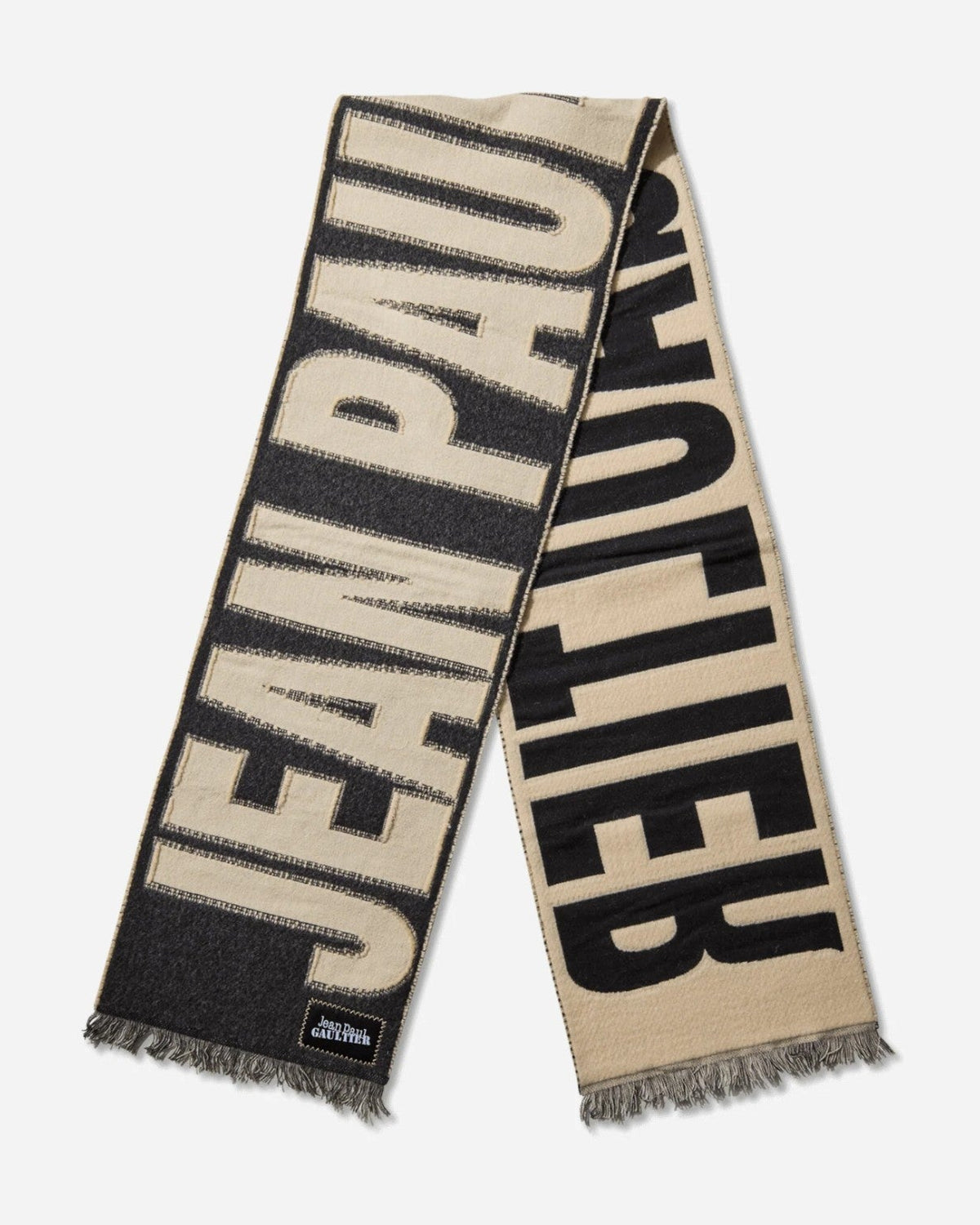 {M.Lu} Jean Paul Gaultier Logo Scarf